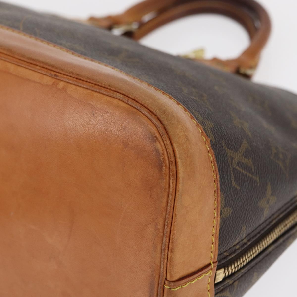 LOUIS VUITTON Monogram Alma Hand Bag M51130 LV Auth BA8527