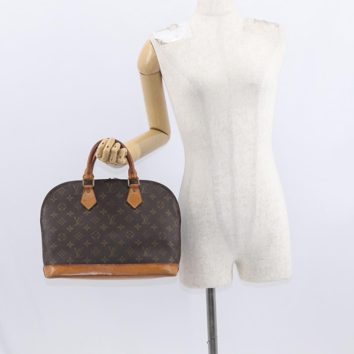 LOUIS VUITTON Monogram Alma Hand Bag M51130 LV Auth BA8527