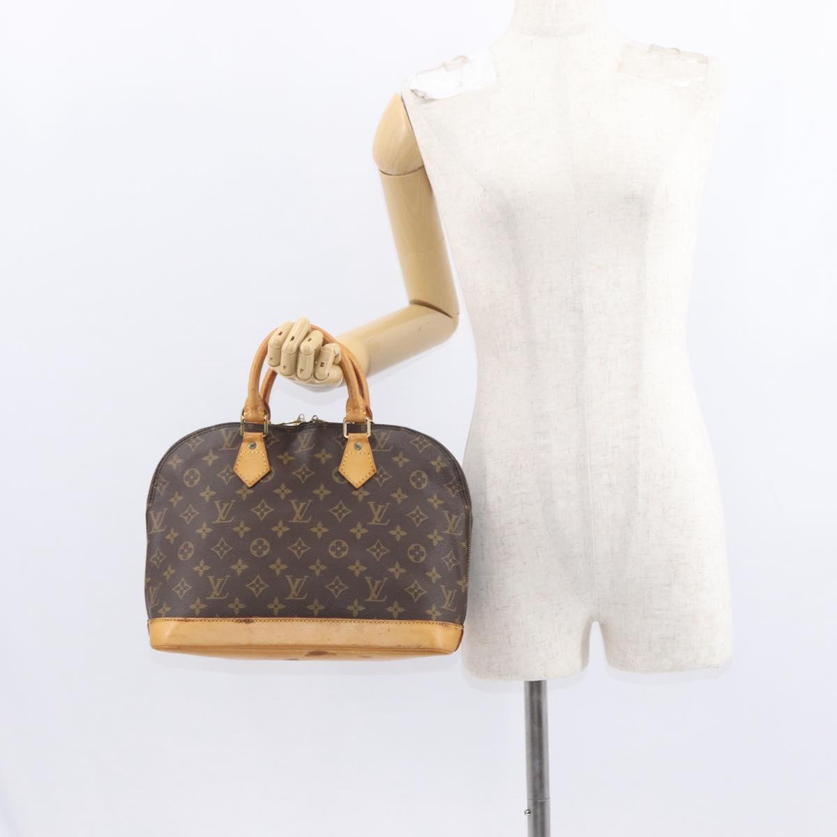 LOUIS VUITTON Monogram Alma Hand Bag M51130 LV Auth BA8530