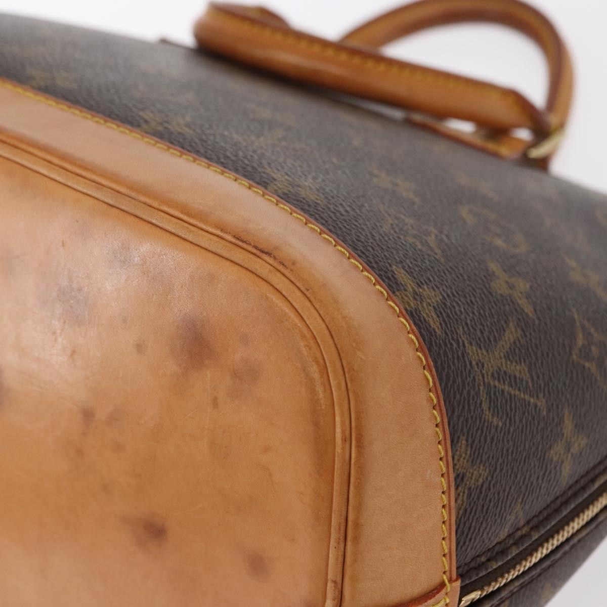 LOUIS VUITTON Monogram Alma Hand Bag M51130 LV Auth BA8531