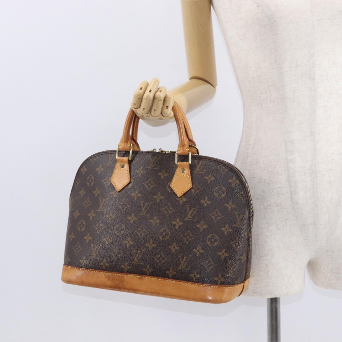 LOUIS VUITTON Monogram Alma Hand Bag M51130 LV Auth BA8531