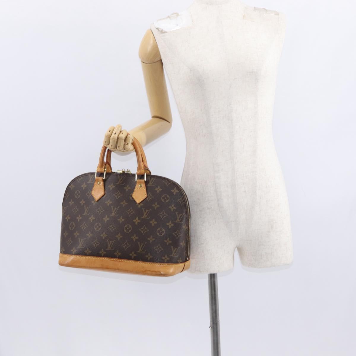 LOUIS VUITTON Monogram Alma Hand Bag M51130 LV Auth BA8532