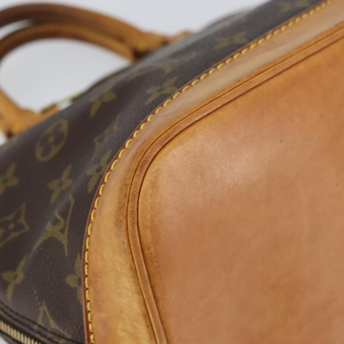 LOUIS VUITTON Monogram Alma Hand Bag M51130 LV Auth BA8533