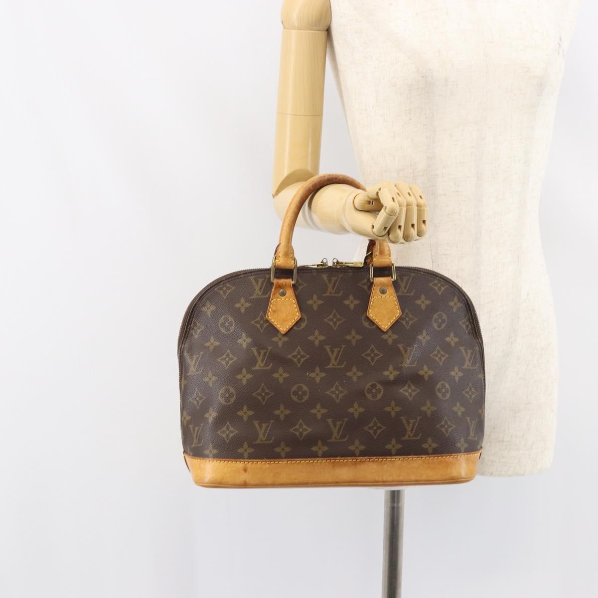 LOUIS VUITTON Monogram Alma Hand Bag M51130 LV Auth BA8533