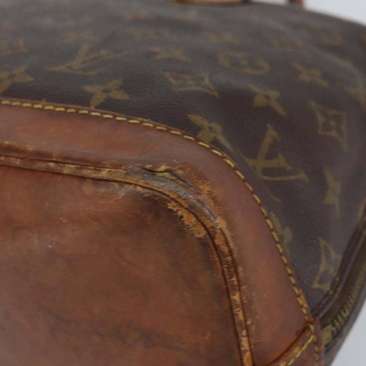 LOUIS VUITTON Monogram Alma Hand Bag M51130 LV Auth BA8534
