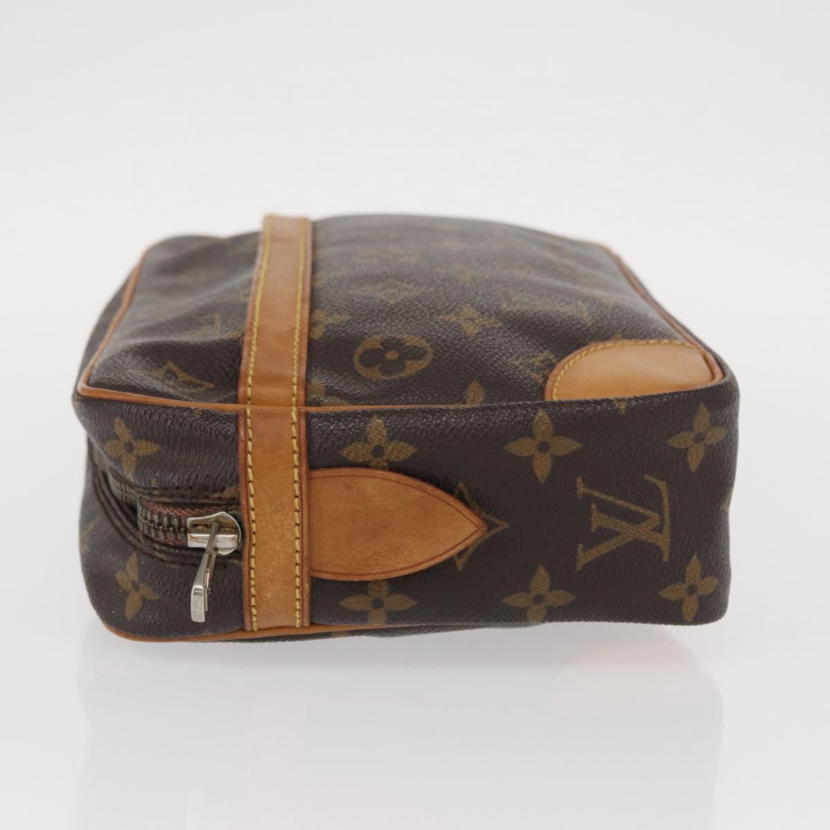 LOUIS VUITTON Monogram Compiegne 28 Clutch Bag M51845 LV Auth BA8541