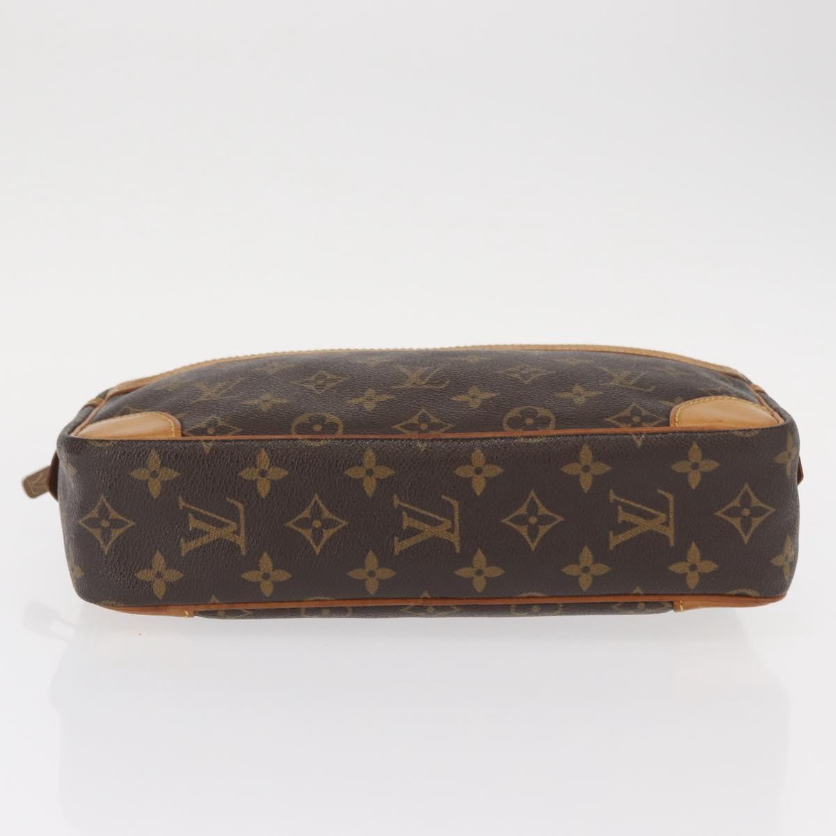 LOUIS VUITTON Monogram Compiegne 28 Clutch Bag M51845 LV Auth BA8541