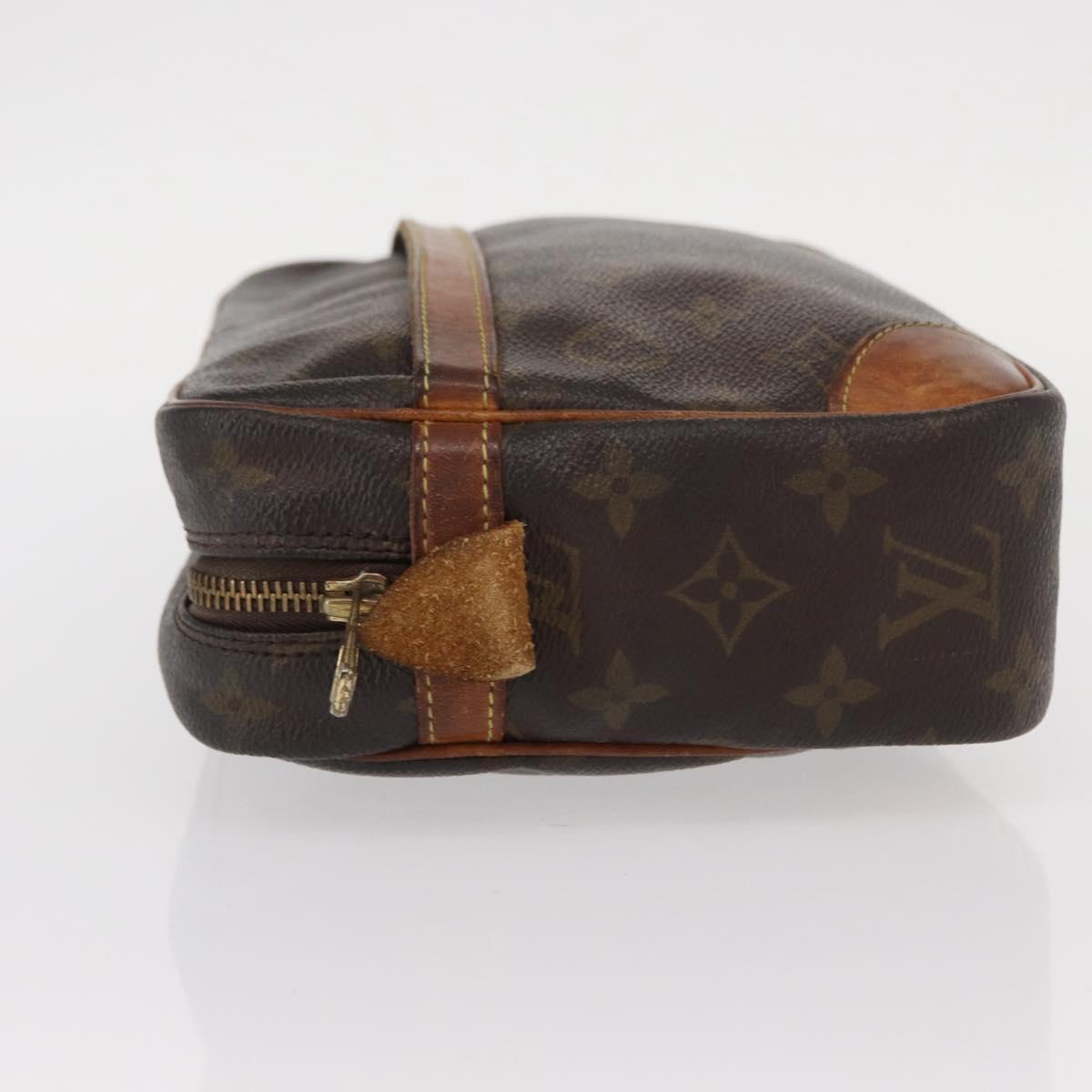 LOUIS VUITTON Monogram Compiegne 28 Clutch Bag M51845 LV Auth BA8542