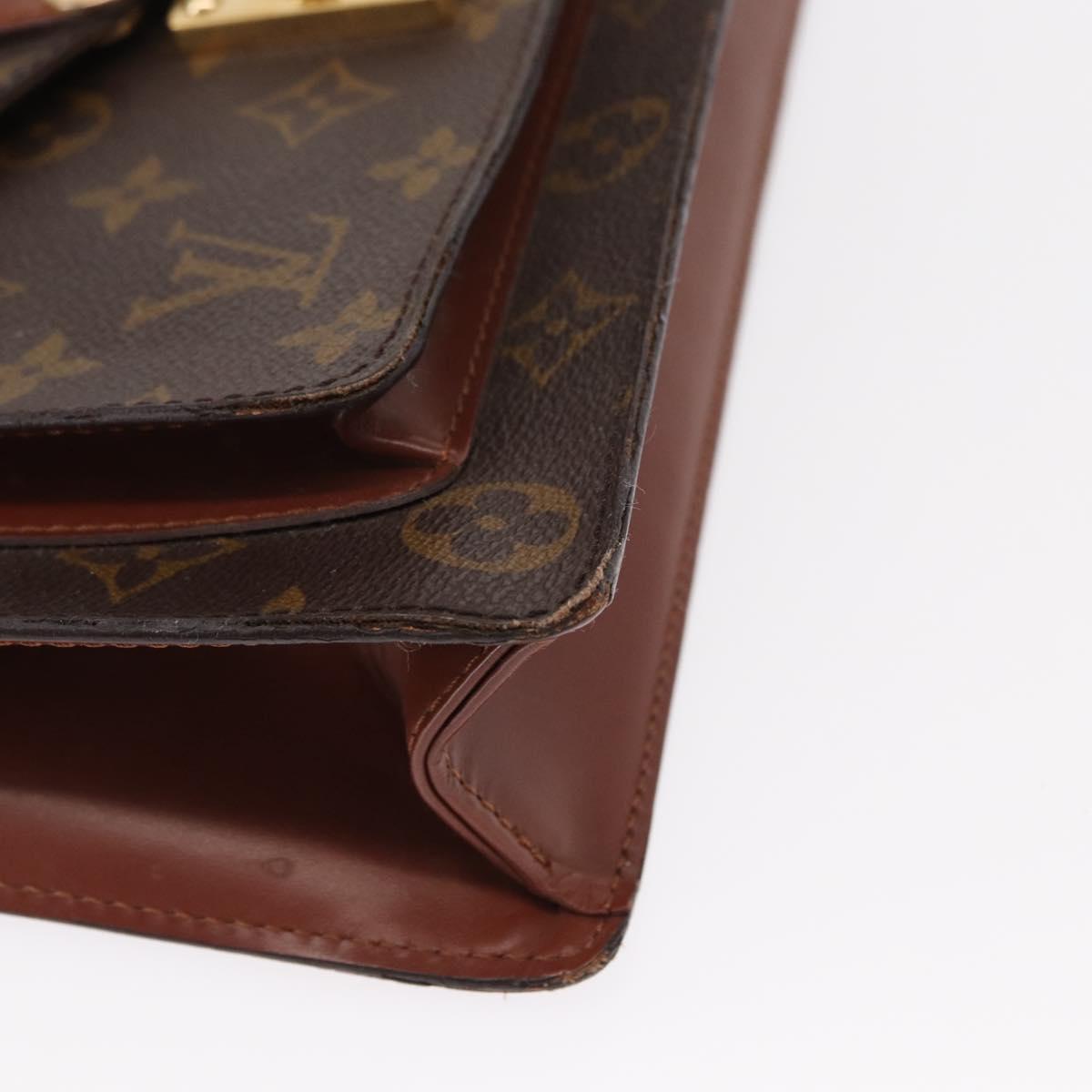 LOUIS VUITTON Monogram Monceau 28 Hand Bag M51185 LV Auth BA8549