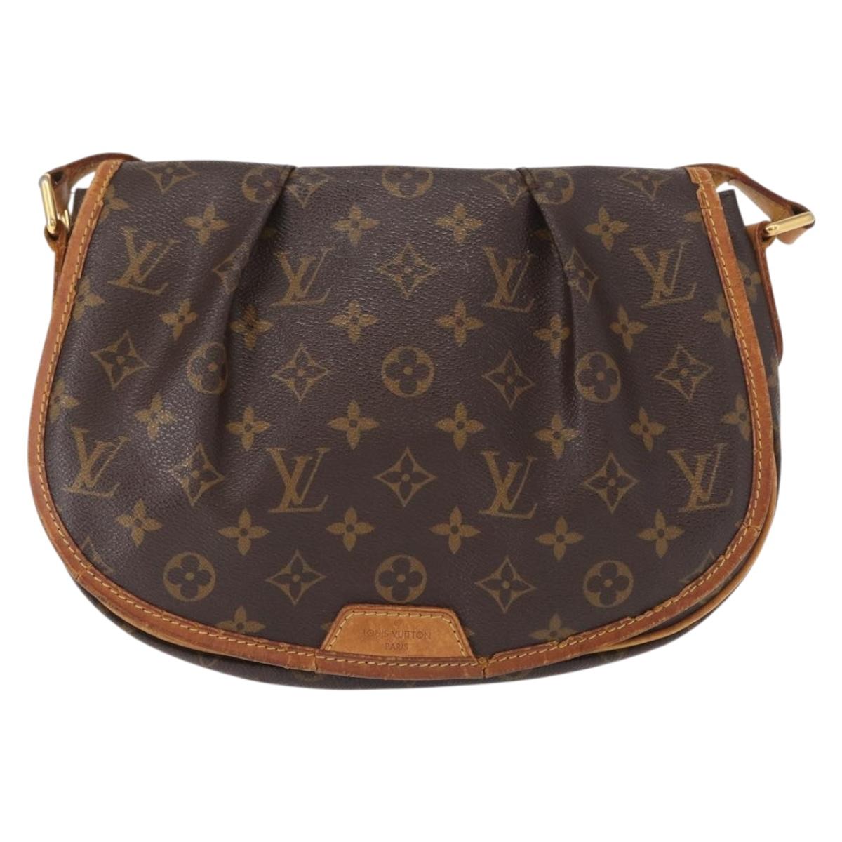 LOUIS VUITTON Monogram Menilmontant PM Shoulder Bag M40474 LV Auth BA8553