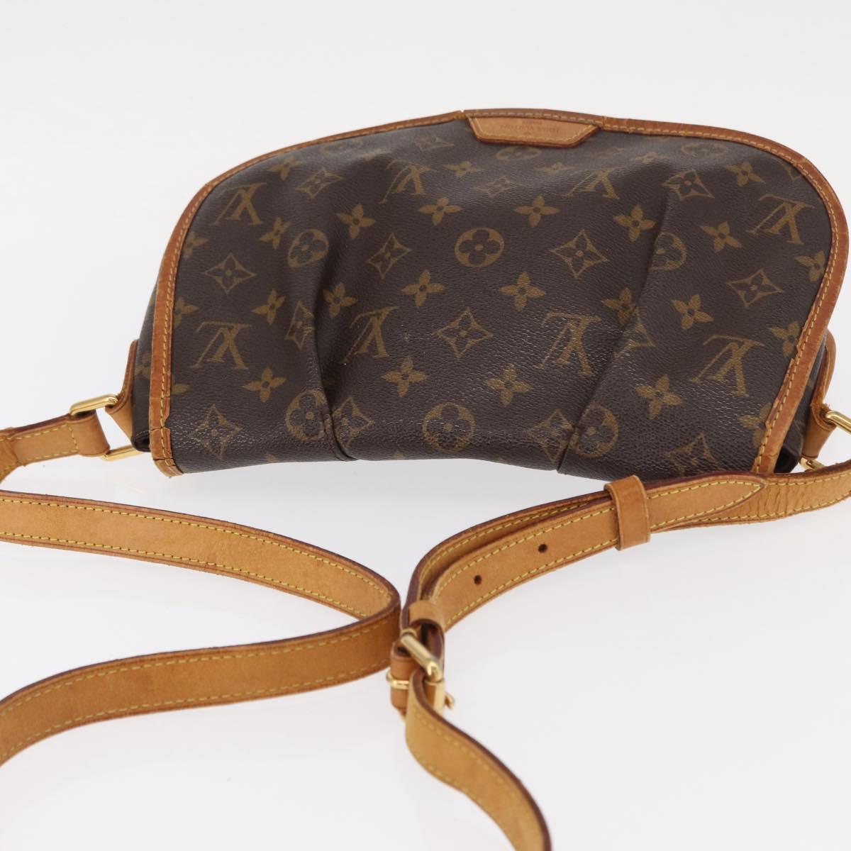 LOUIS VUITTON Monogram Menilmontant PM Shoulder Bag M40474 LV Auth BA8553