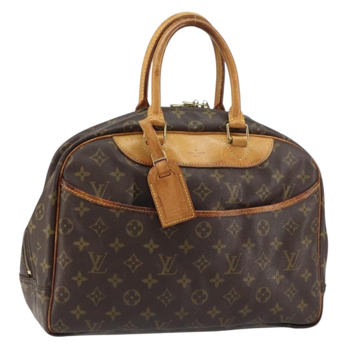 LOUIS VUITTON Monogram Deauville Hand Bag M47270 LV Auth BA8555