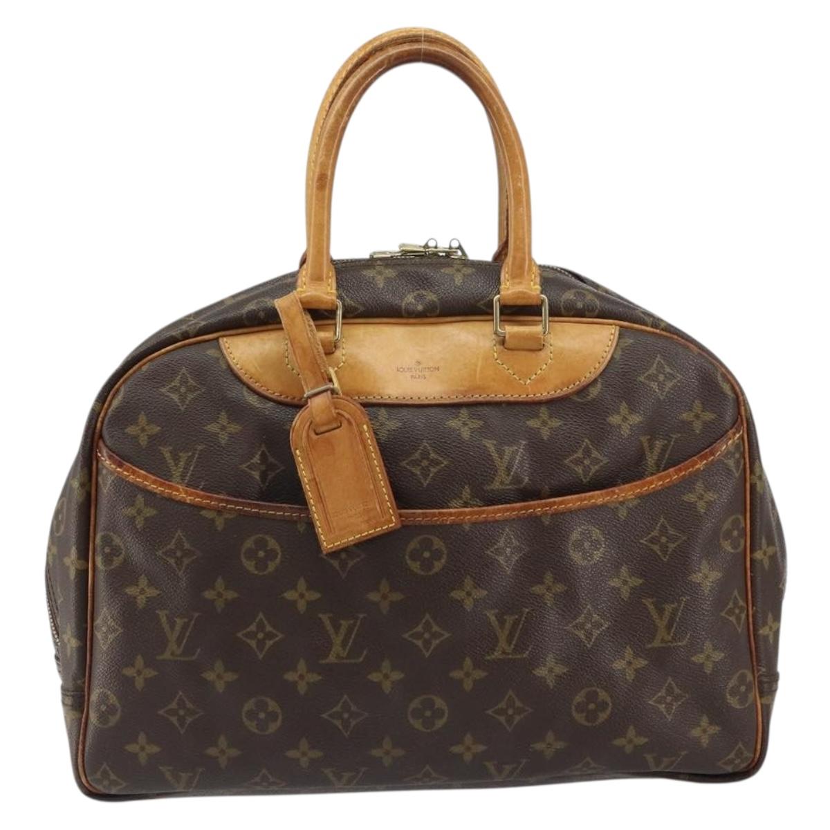 LOUIS VUITTON Monogram Deauville Hand Bag M47270 LV Auth BA8555