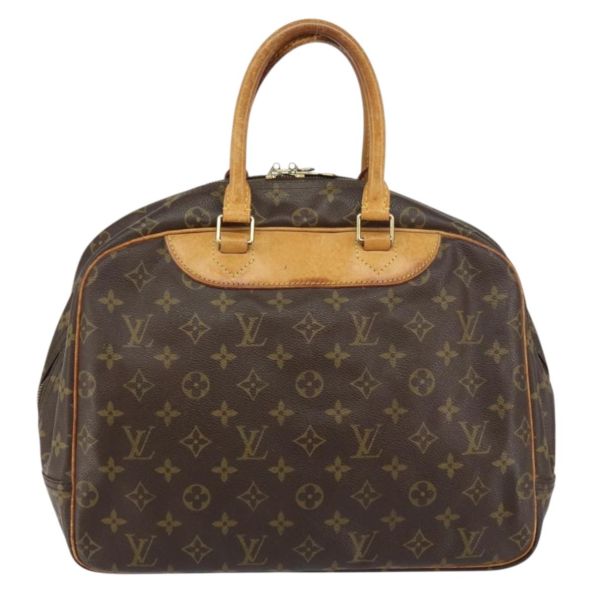 LOUIS VUITTON Monogram Deauville Hand Bag M47270 LV Auth BA8555