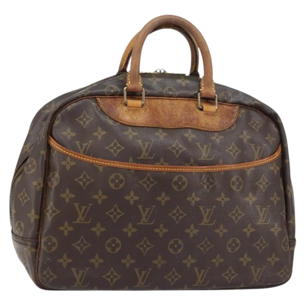 LOUIS VUITTON Monogram Deauville Hand Bag M47270 LV Auth BA8556