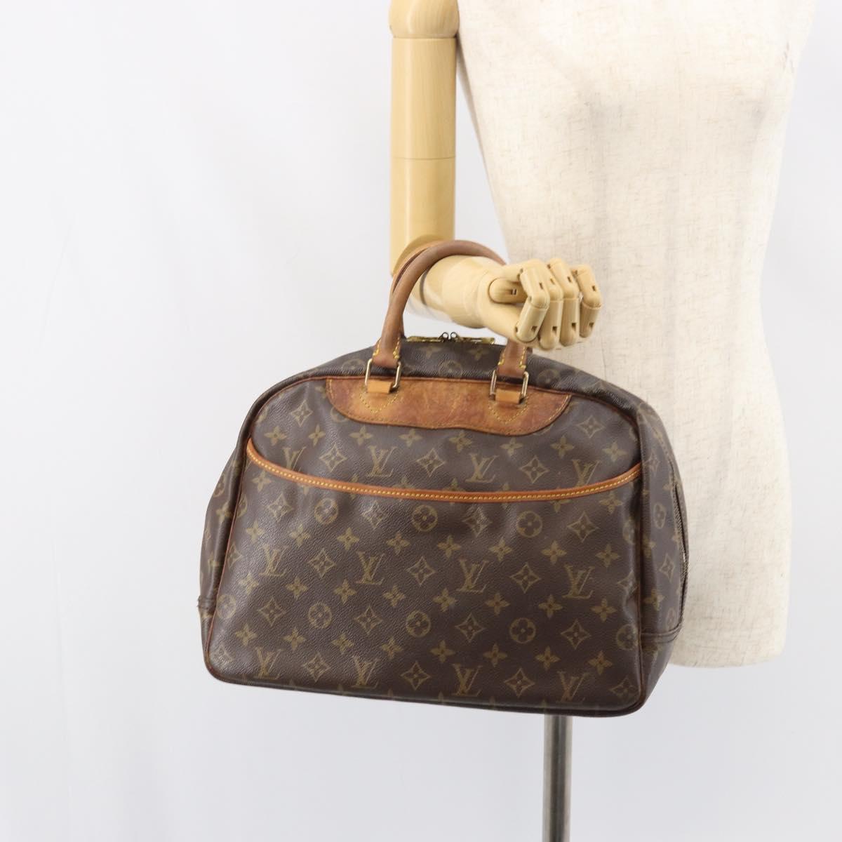 LOUIS VUITTON Monogram Deauville Hand Bag M47270 LV Auth BA8556