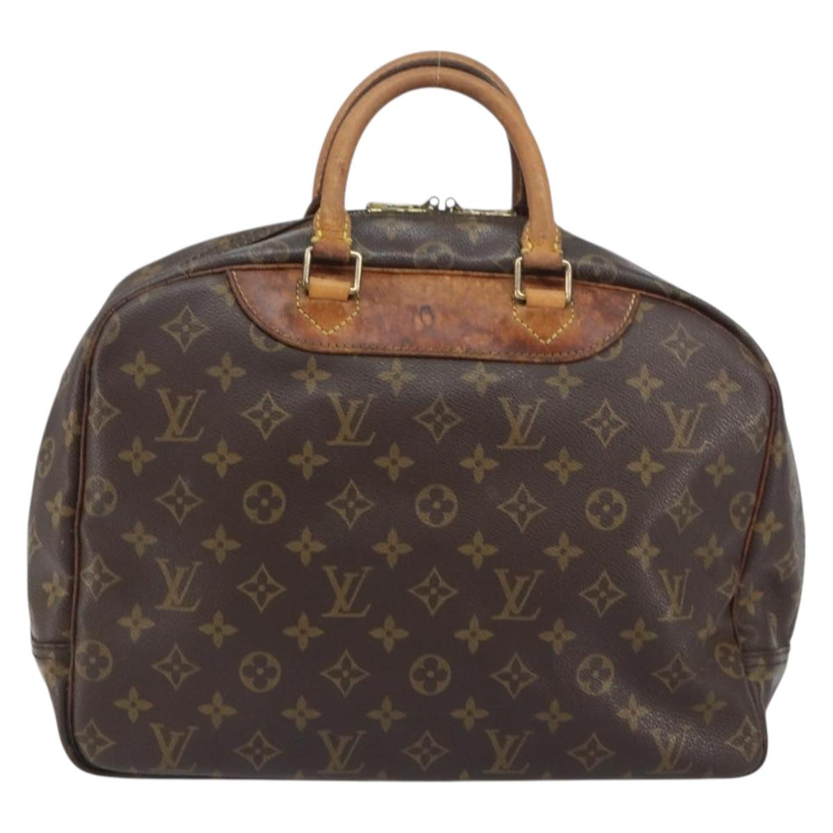 LOUIS VUITTON Monogram Deauville Hand Bag M47270 LV Auth BA8556