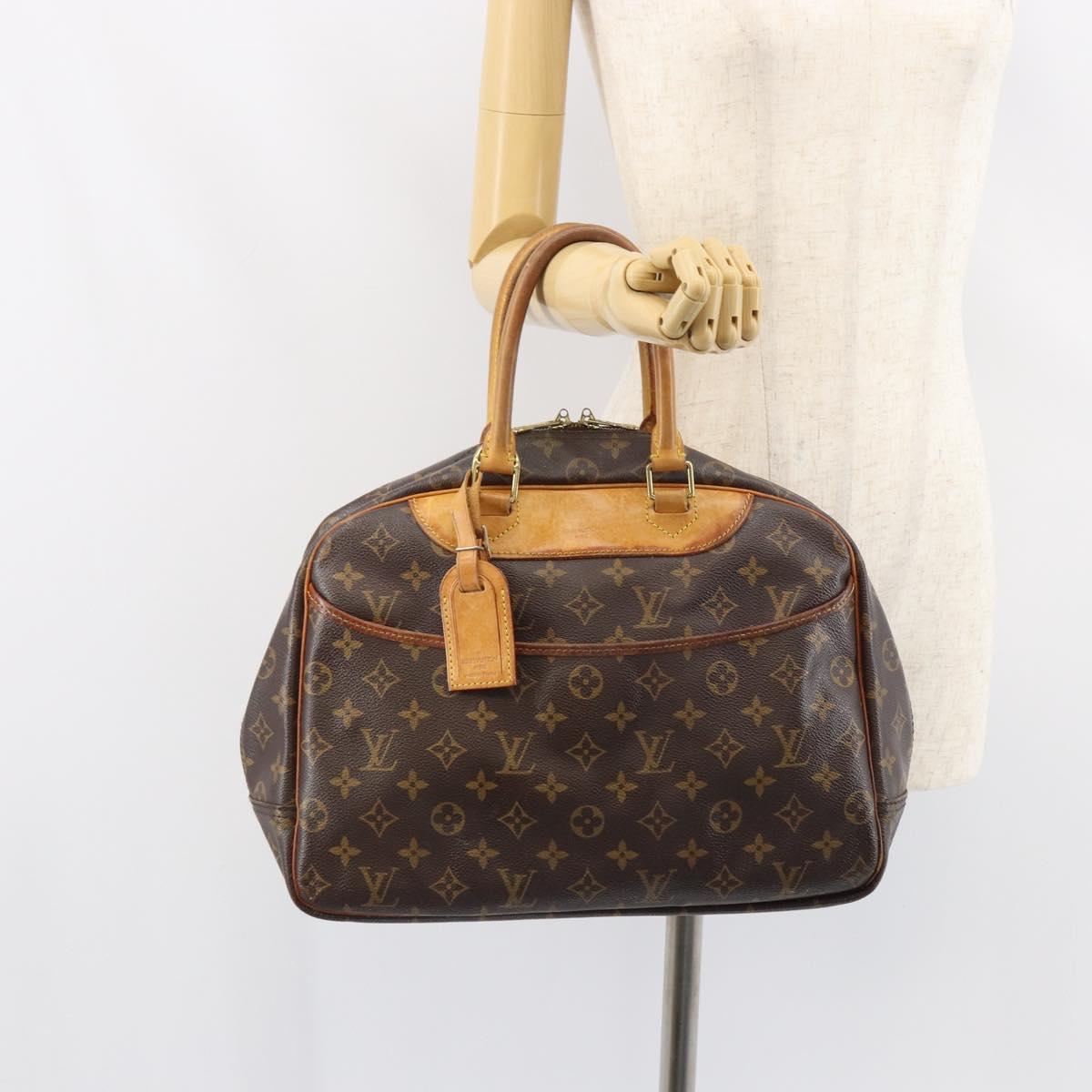 LOUIS VUITTON Monogram Deauville Hand Bag M47270 LV Auth BA8557