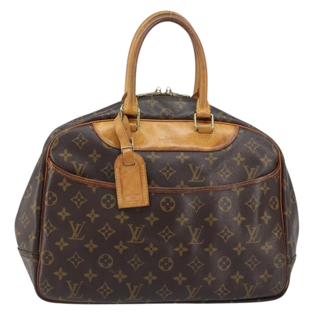 LOUIS VUITTON Monogram Deauville Hand Bag M47270 LV Auth BA8557