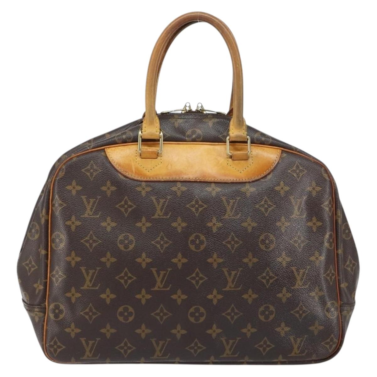 LOUIS VUITTON Monogram Deauville Hand Bag M47270 LV Auth BA8557