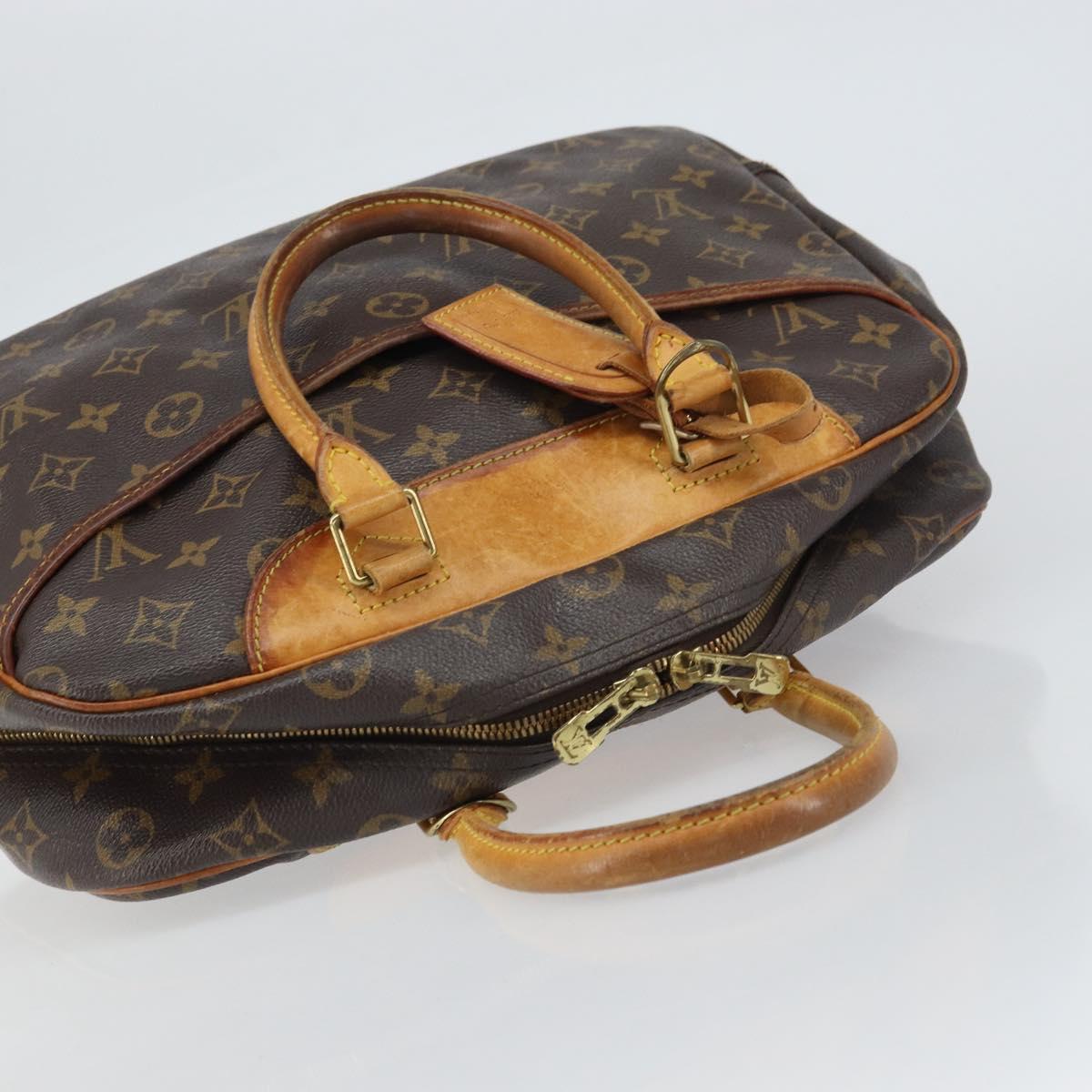 LOUIS VUITTON Monogram Deauville Hand Bag M47270 LV Auth BA8557