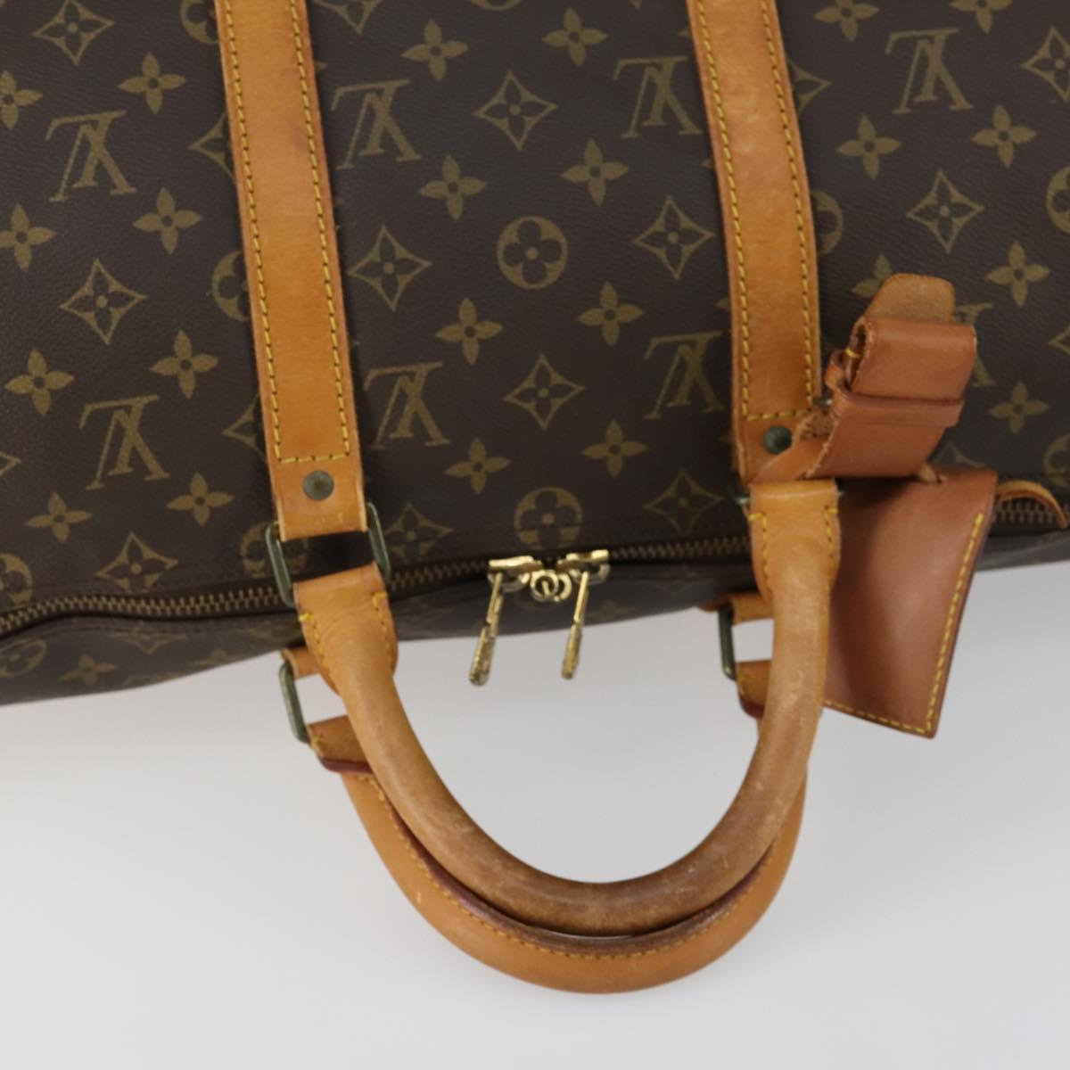 LOUIS VUITTON Monogram Keepall 50 Boston Bag M41426 LV Auth BA8559