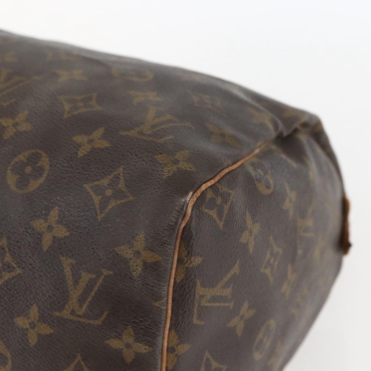 LOUIS VUITTON Monogram Speedy 30 Hand Bag M41526 LV Auth BA8564