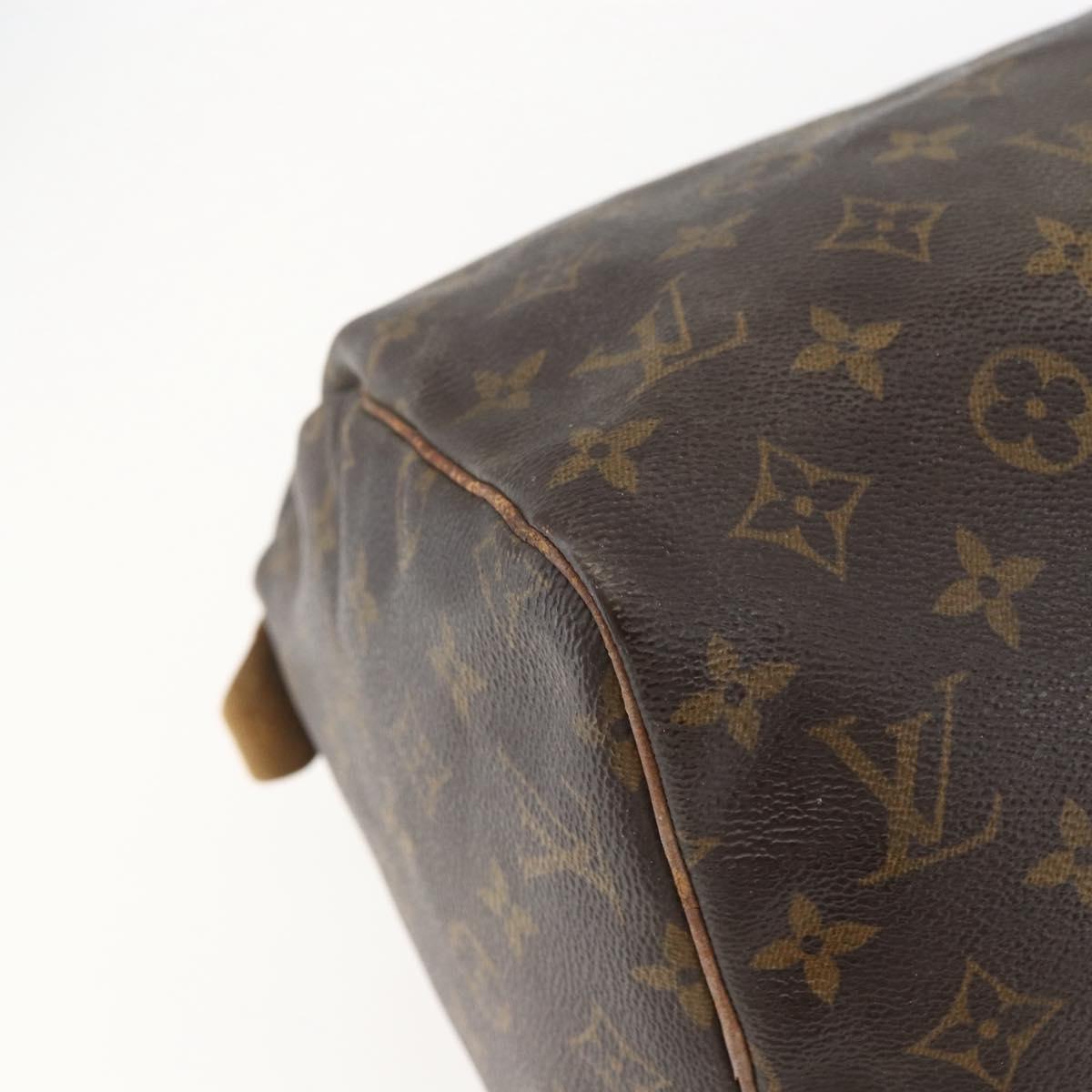 LOUIS VUITTON Monogram Speedy 30 Hand Bag M41526 LV Auth BA8564