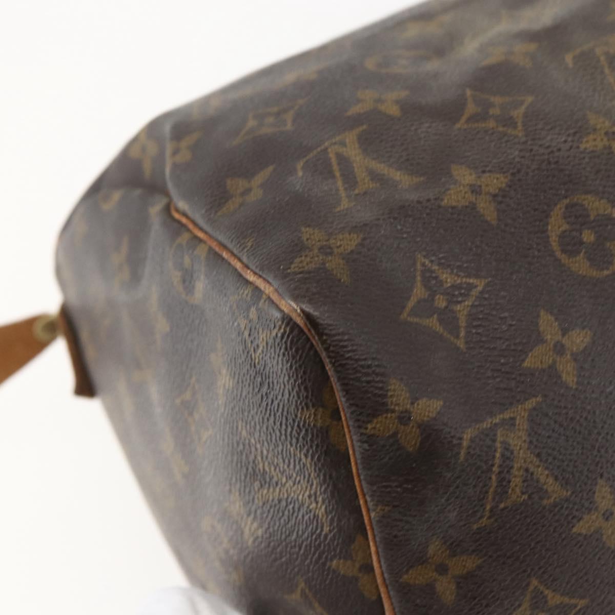 LOUIS VUITTON Monogram Speedy 30 Hand Bag M41526 LV Auth BA8564