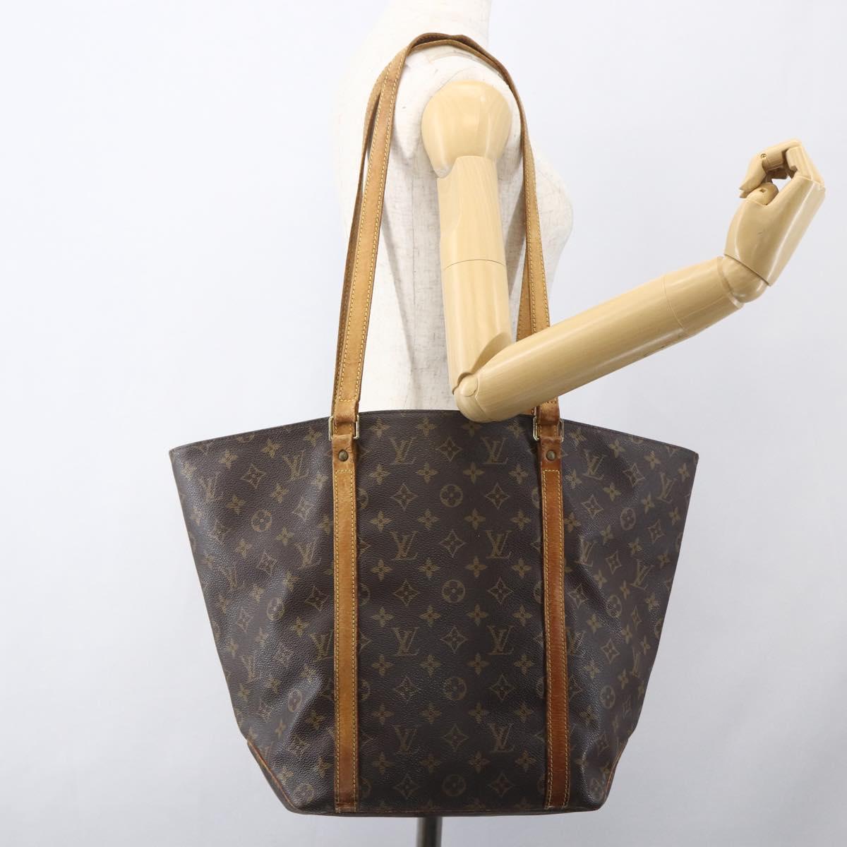 LOUIS VUITTON Monogram Sac Shopping Tote Bag M51108 LV Auth BA8568