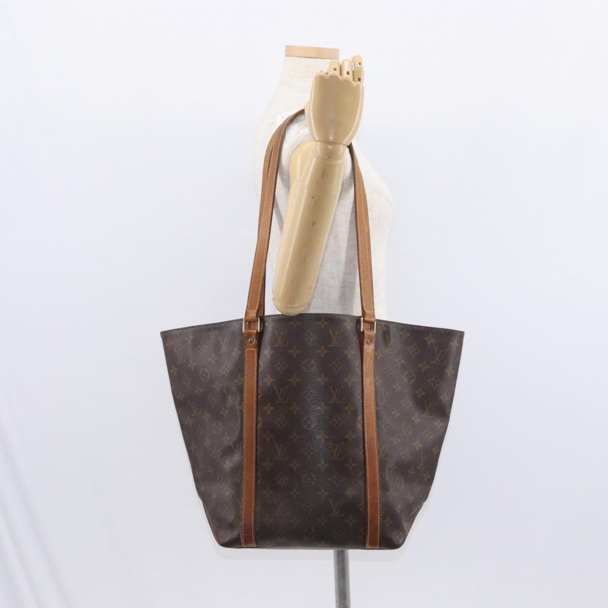 LOUIS VUITTON Monogram Sac Shopping Tote Bag M51108 LV Auth BA8569