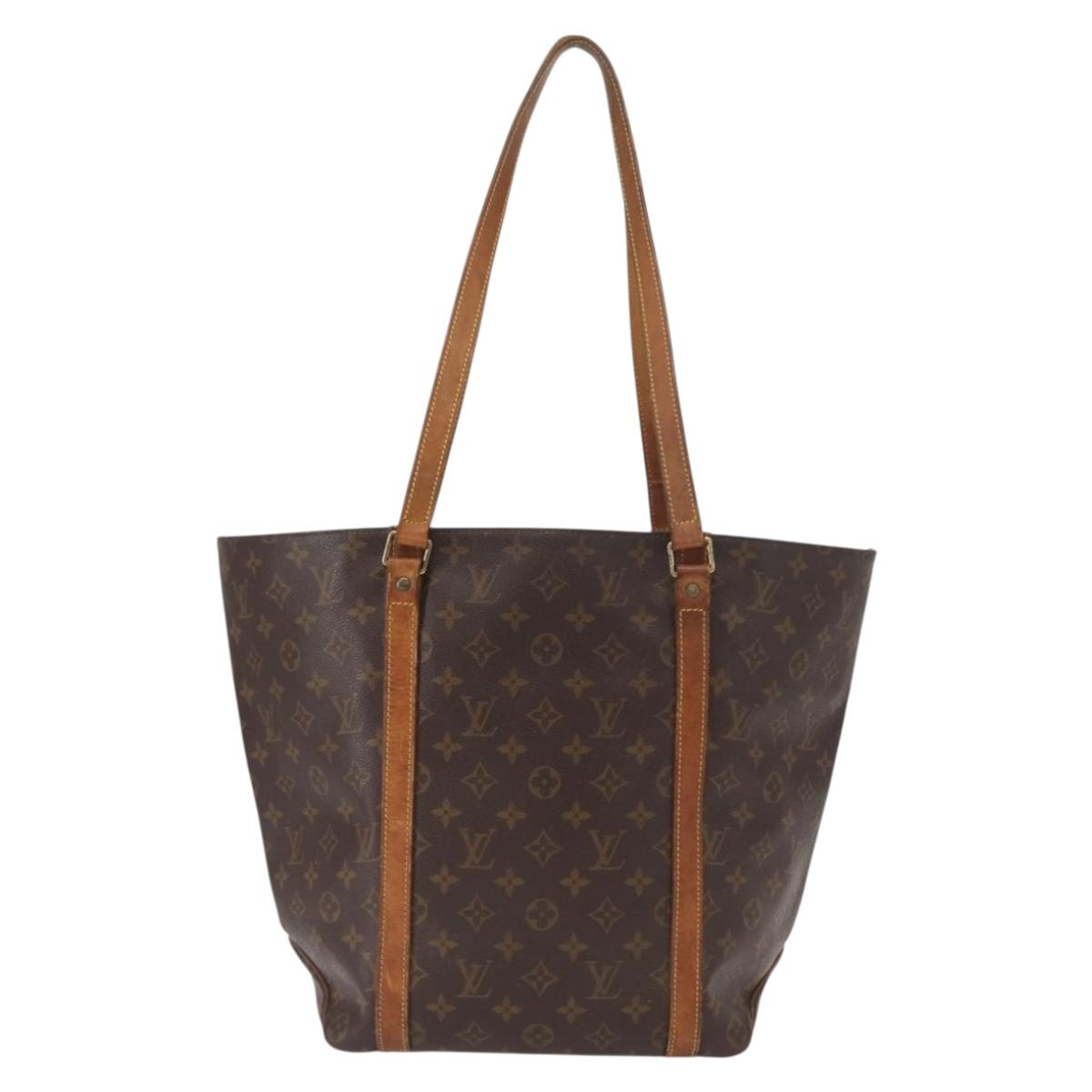 LOUIS VUITTON Monogram Sac Shopping Tote Bag M51108 LV Auth BA8569