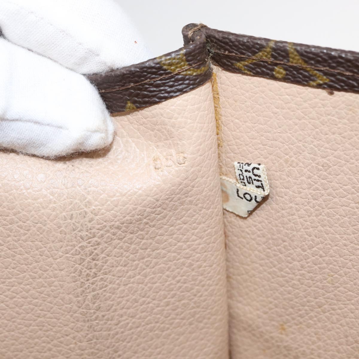 LOUIS VUITTON Monogram Sac Plat Hand Bag M51140 LV Auth BA8570