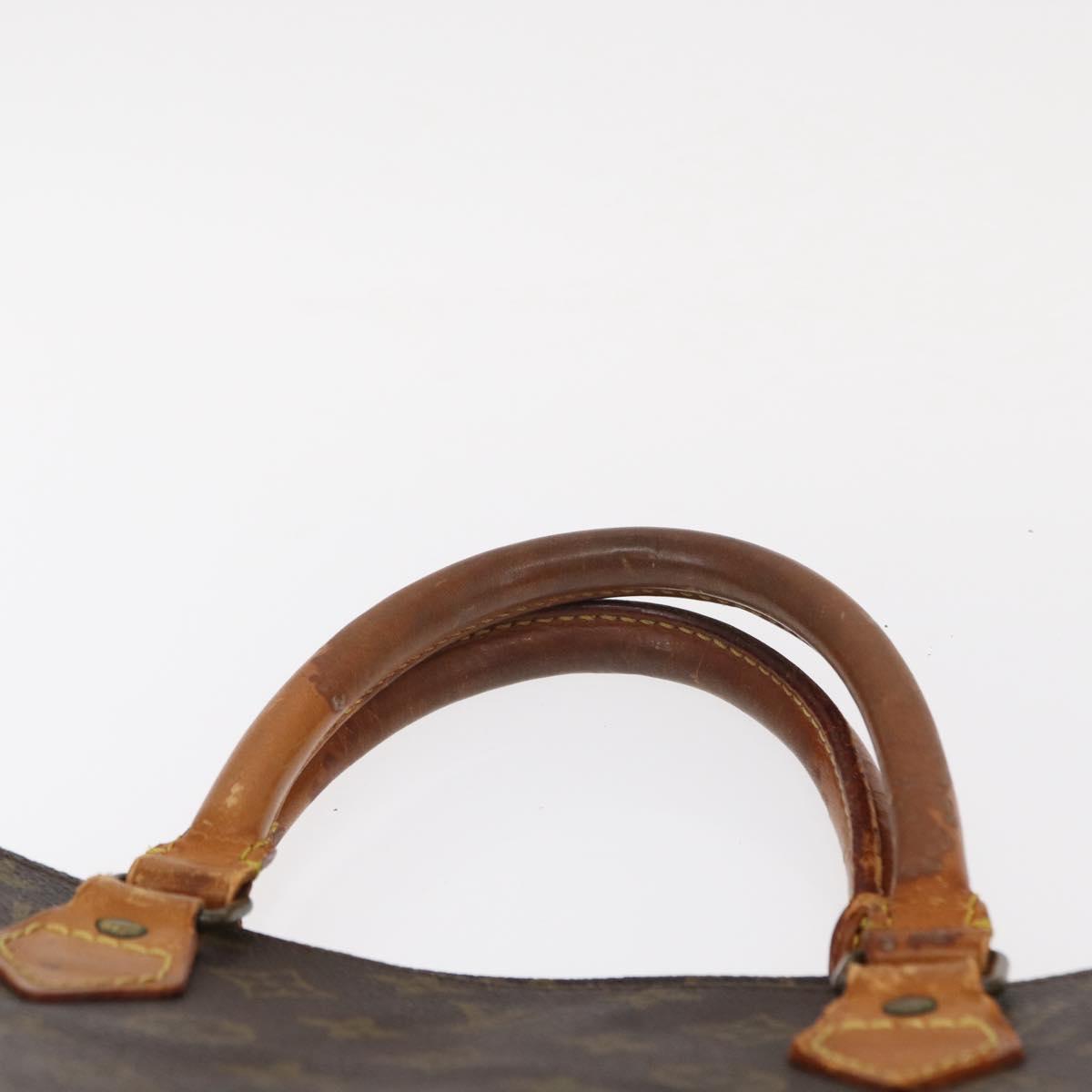 LOUIS VUITTON Monogram Sac Plat Hand Bag M51140 LV Auth BA8570