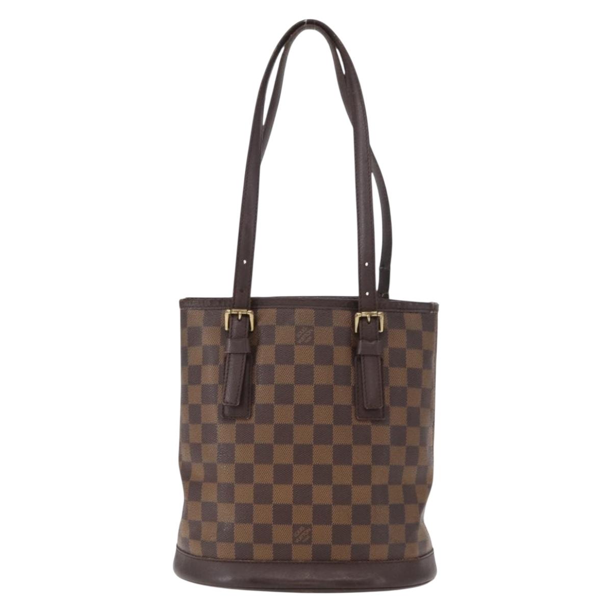 LOUIS VUITTON Damier Ebene Marais Shoulder Bag N42240 LV Auth BA8575