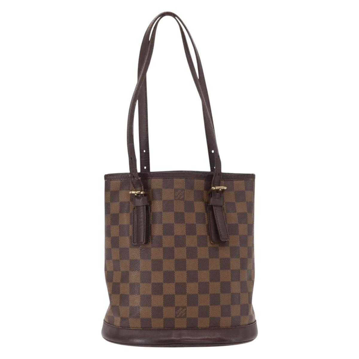 LOUIS VUITTON Damier Ebene Marais Shoulder Bag N42240 LV Auth BA8575