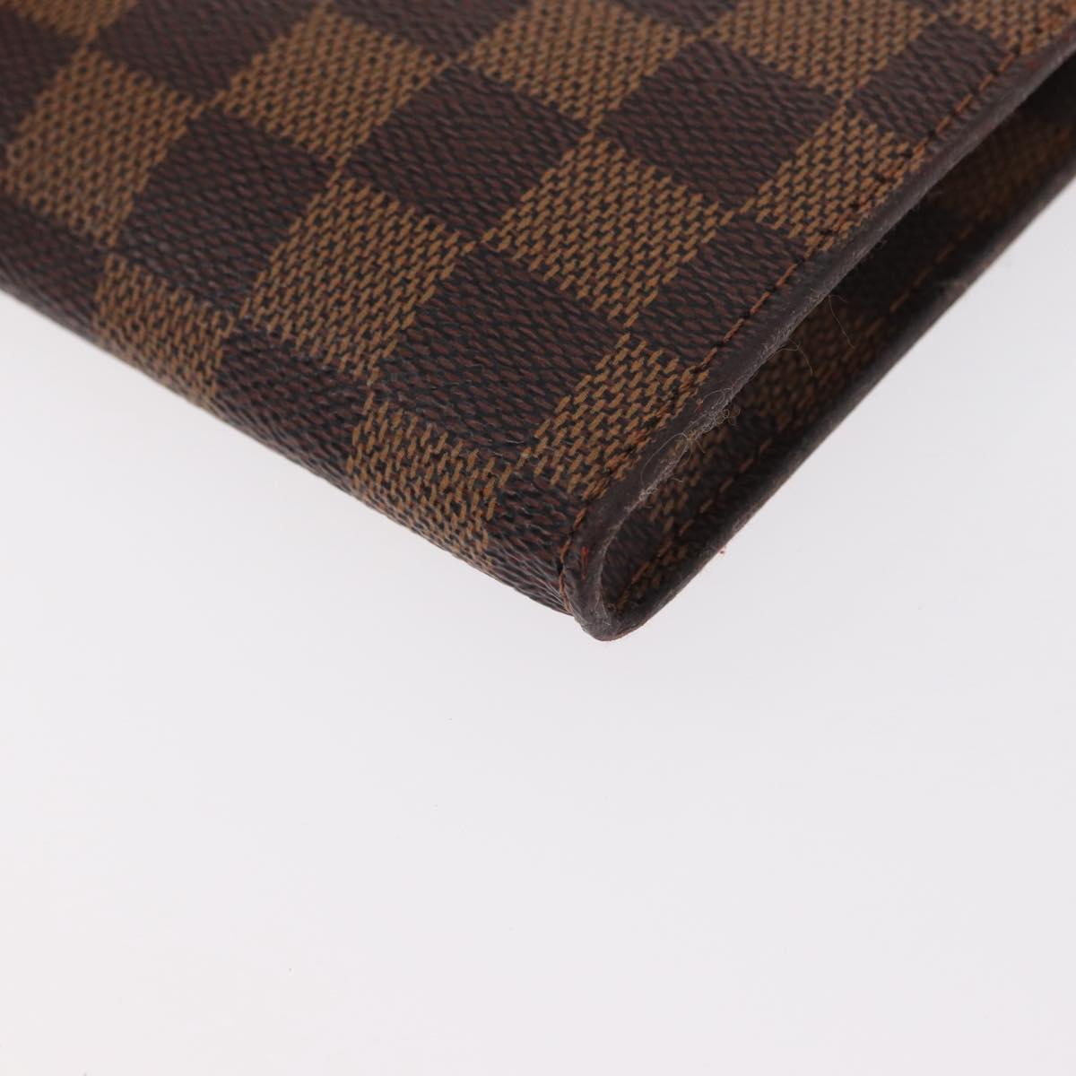 LOUIS VUITTON Damier Ebene Marais Pouch LV Auth BA8576