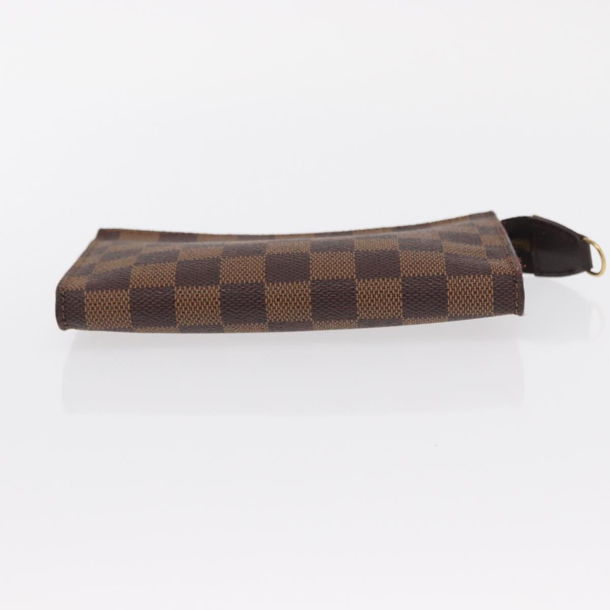 LOUIS VUITTON Damier Ebene Marais Pouch LV Auth BA8576