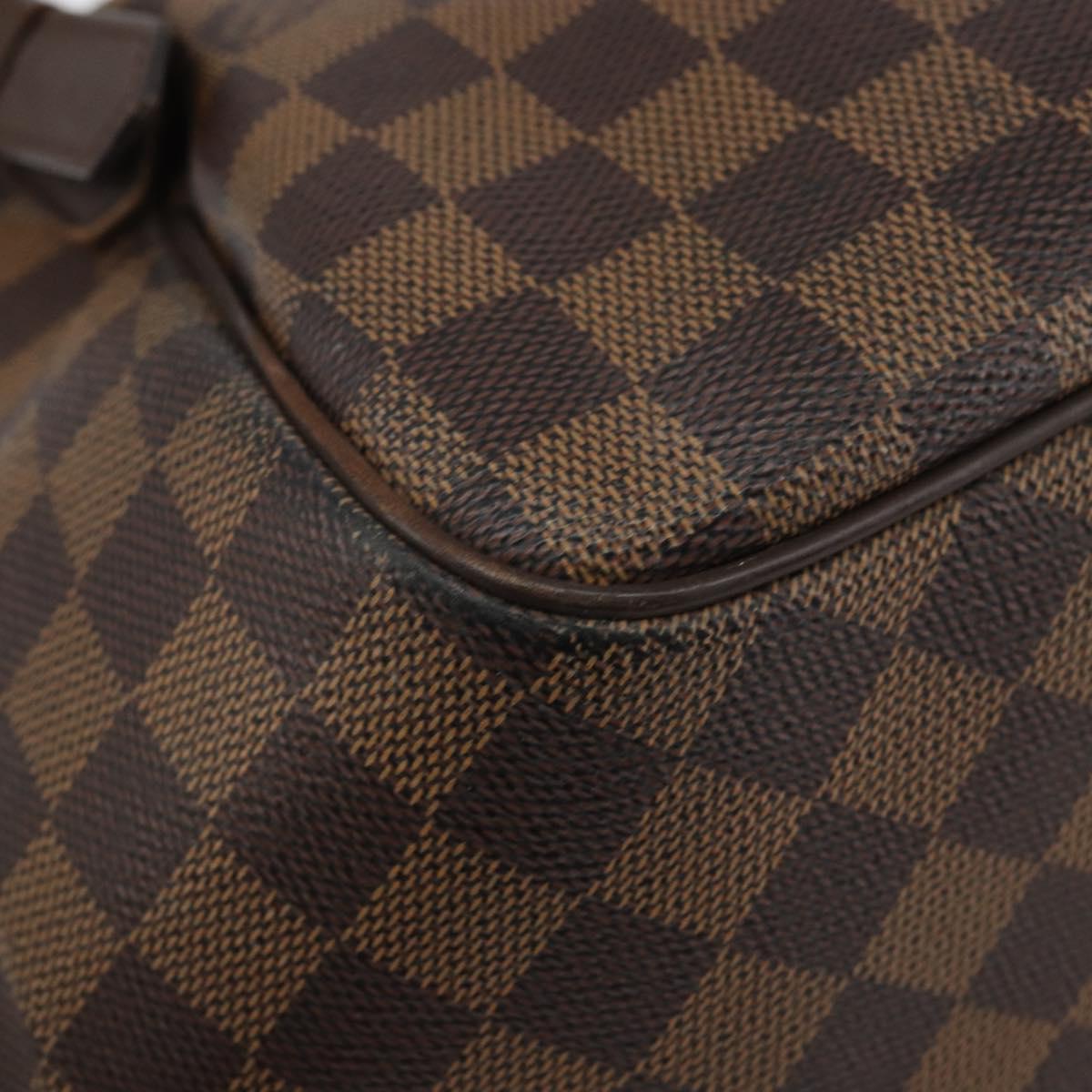 LOUIS VUITTON Damier Ebene Belem MM Shoulder Bag N51174 LV Auth BA8577