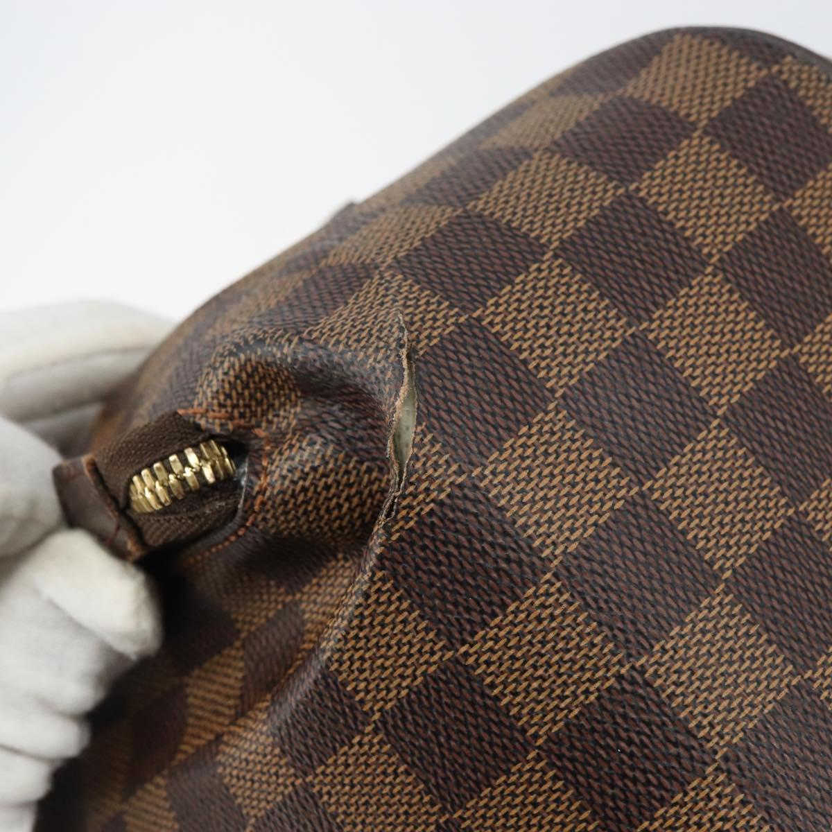 LOUIS VUITTON Damier Ebene Belem MM Shoulder Bag N51174 LV Auth BA8577