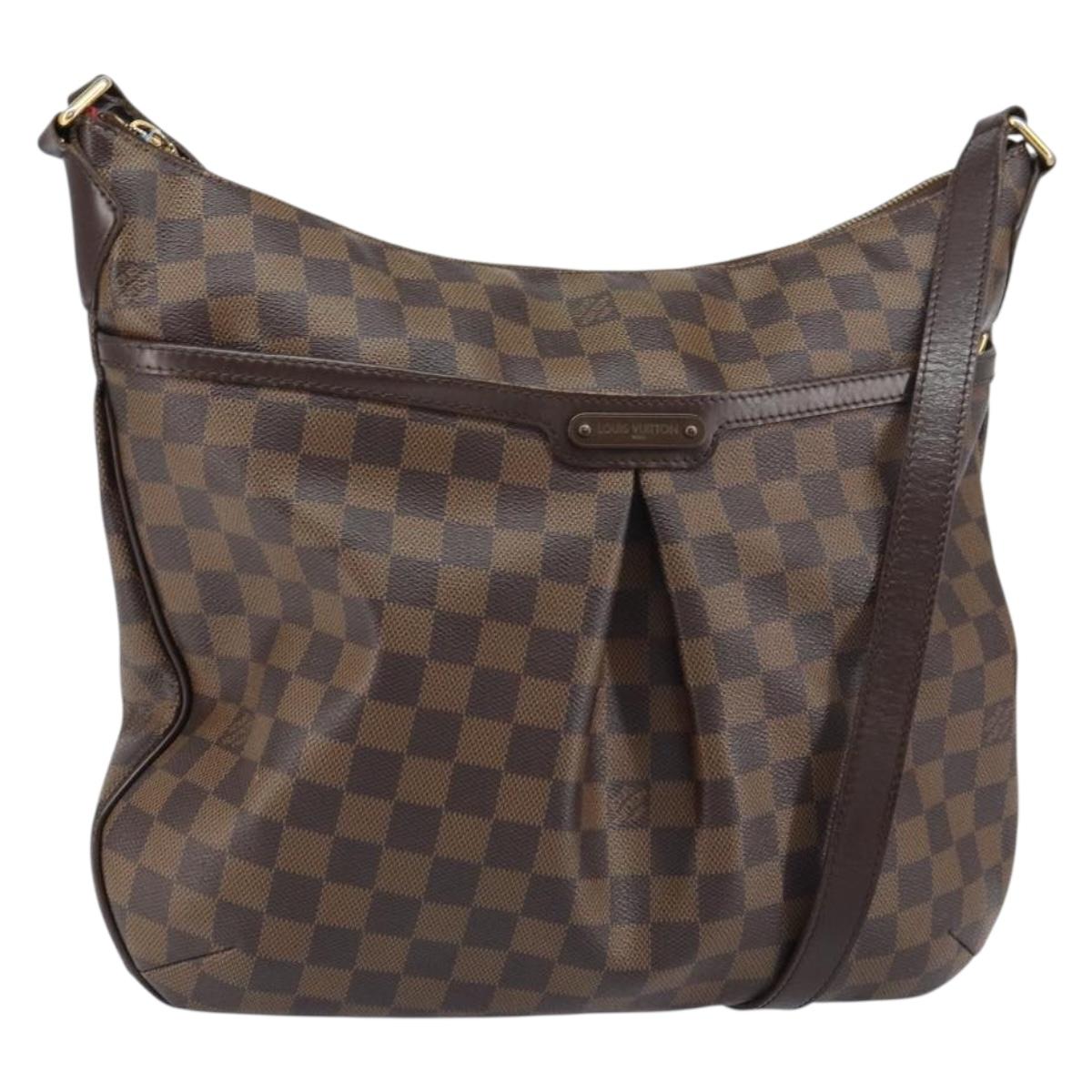 LOUIS VUITTON Damier Ebene Bloomsbury GM Shoulder Bag N42250 LV Auth BA8578