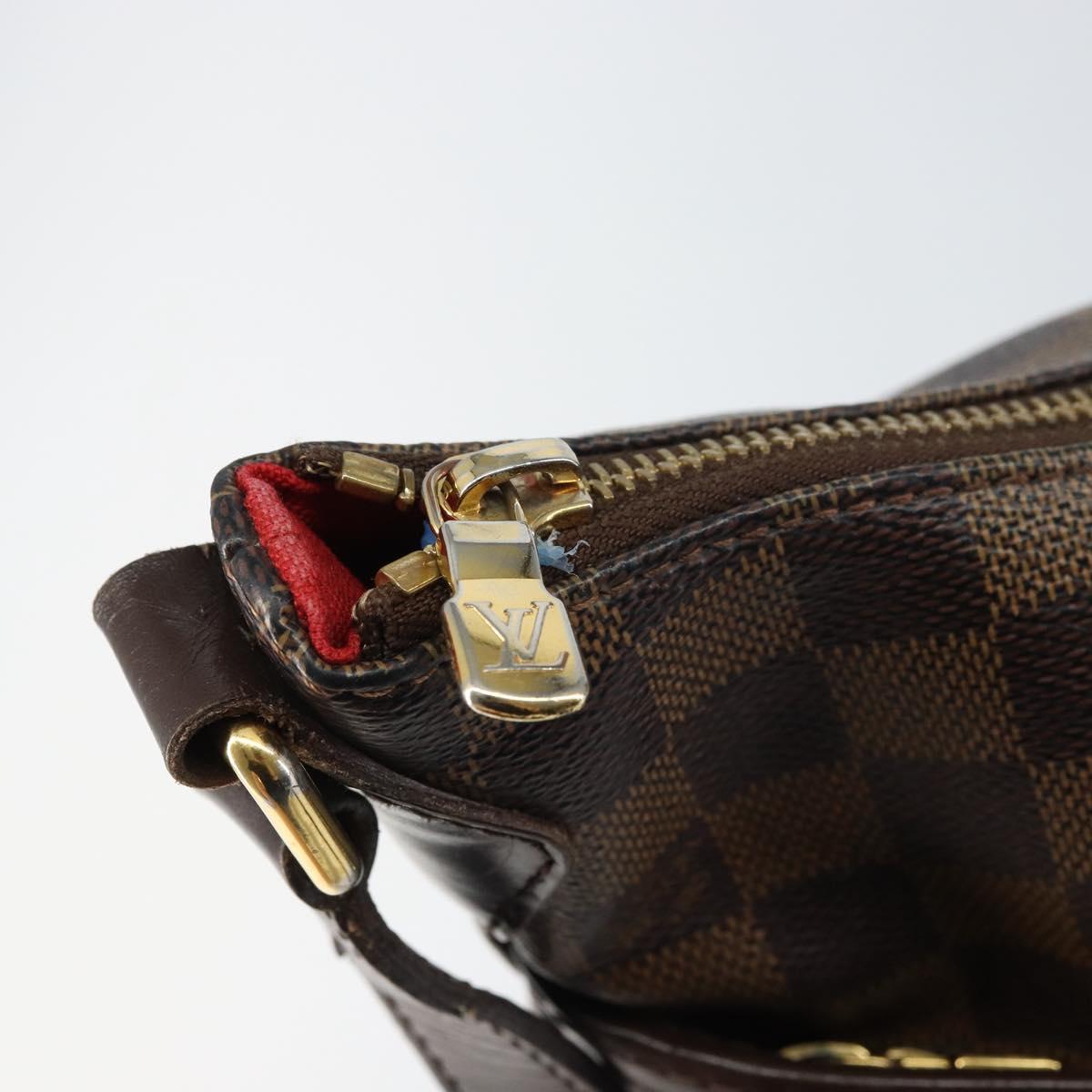 LOUIS VUITTON Damier Ebene Bloomsbury GM Shoulder Bag N42250 LV Auth BA8578