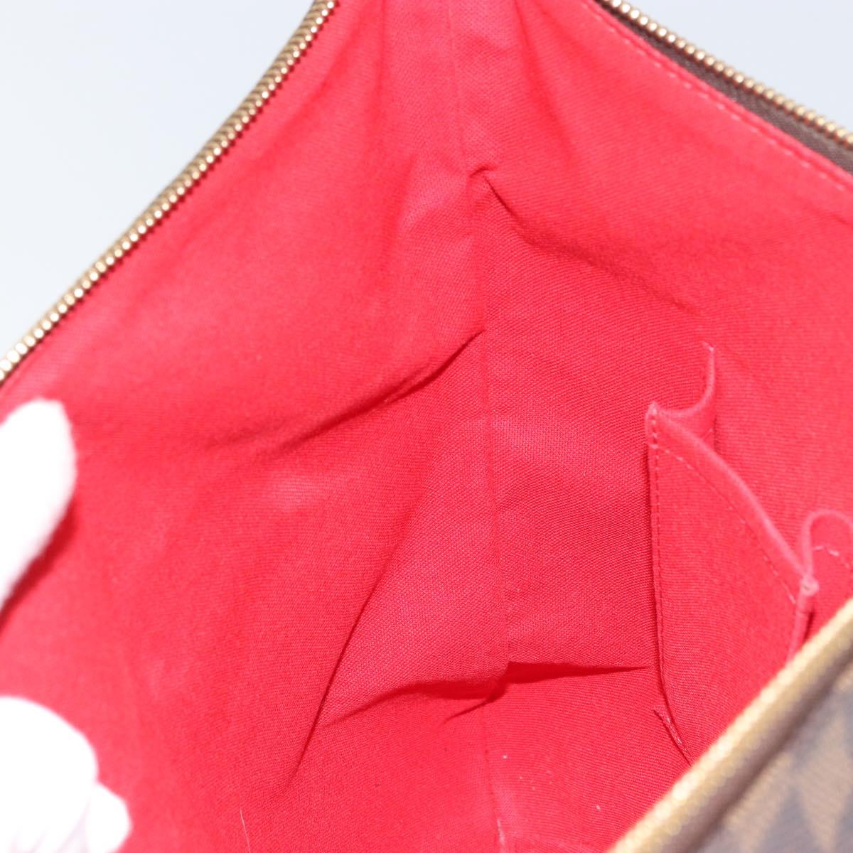 LOUIS VUITTON Damier Ebene Bloomsbury GM Shoulder Bag N42250 LV Auth BA8578