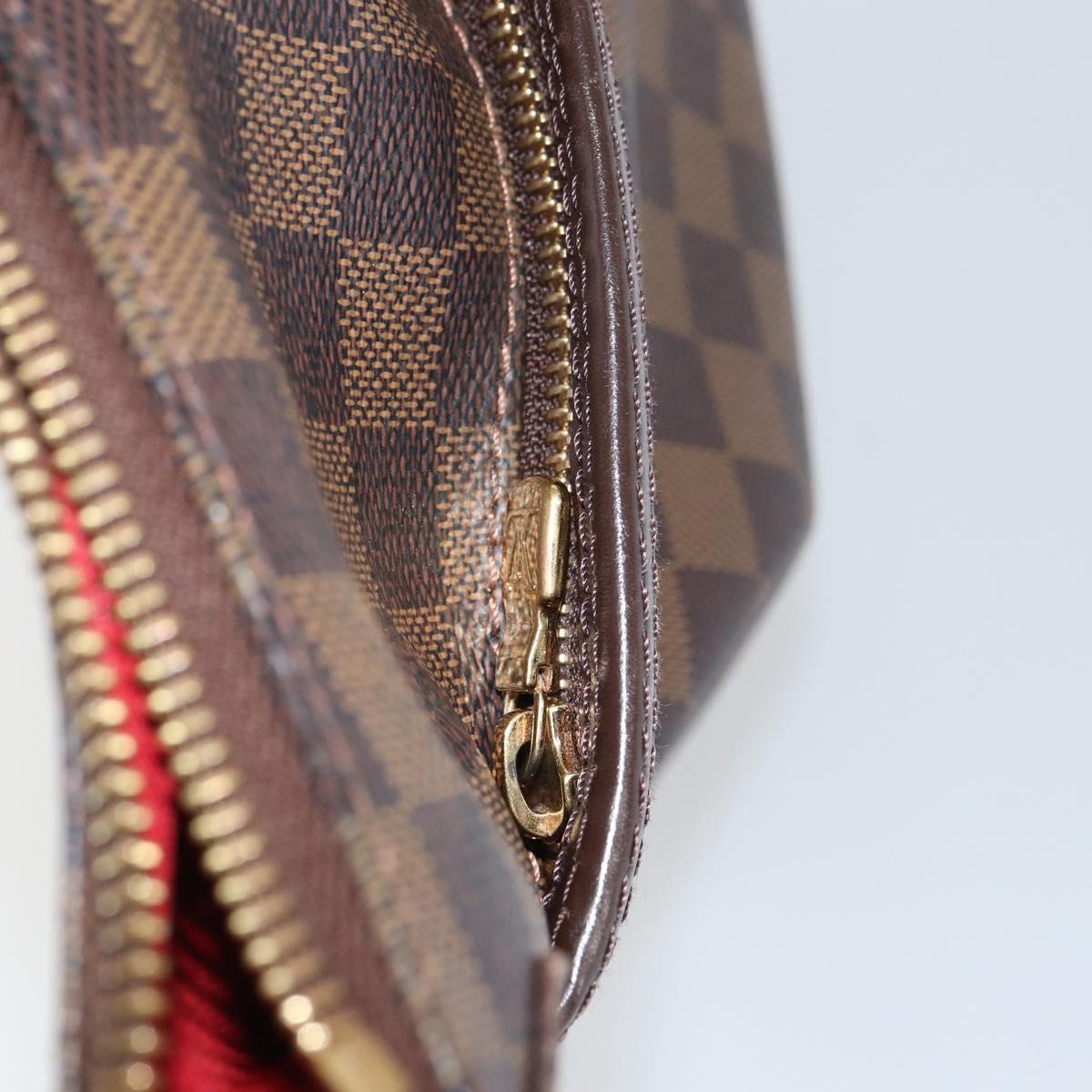 LOUIS VUITTON Damier Ebene Bloomsbury GM Shoulder Bag N42250 LV Auth BA8578