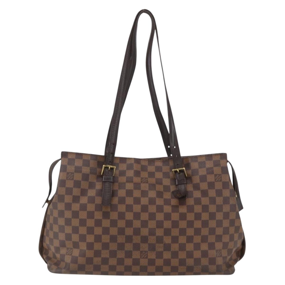LOUIS VUITTON Damier Ebene Chelsea Tote Bag N51119 LV Auth BA8579