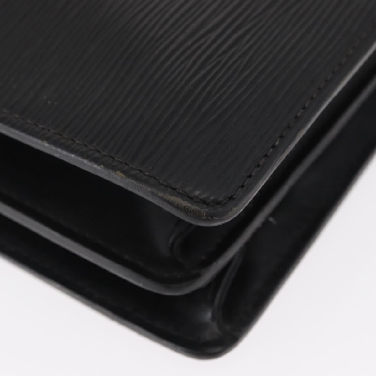 LOUIS VUITTON Epi Serviette Conseiller Business Bag Black M54422 LV Auth BA8581