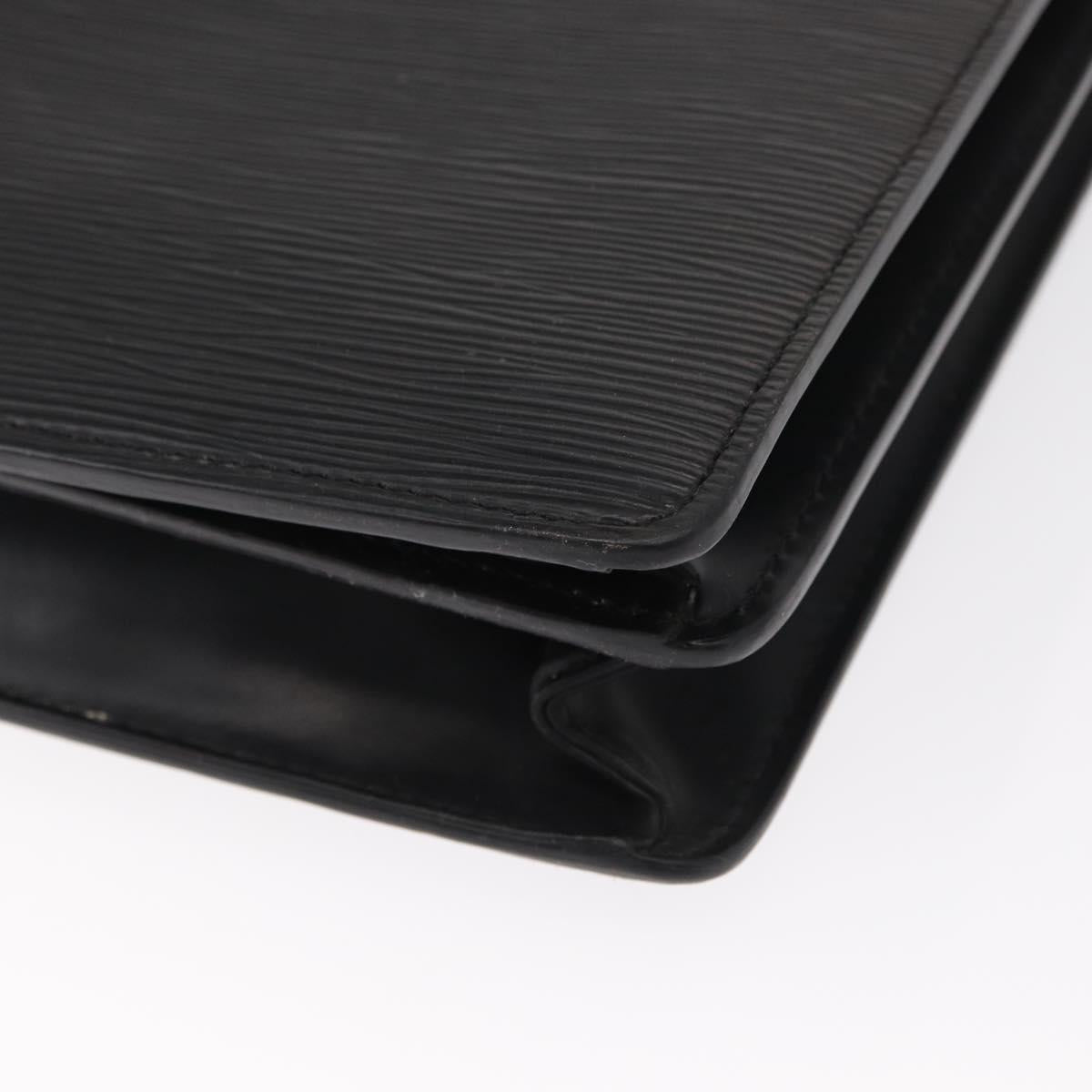 LOUIS VUITTON Epi Serviette Conseiller Business Bag Black M54422 LV Auth BA8581