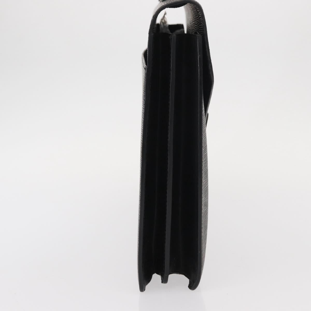 LOUIS VUITTON Epi Serviette Conseiller Business Bag Black M54422 LV Auth BA8581