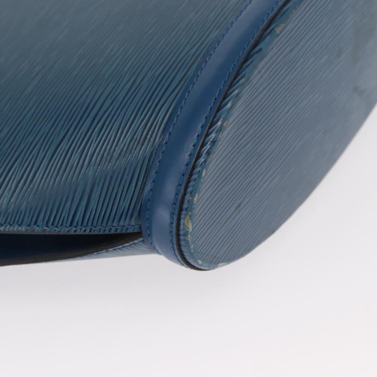 LOUIS VUITTON Epi Saint Jacques Poignees Long Bag Blue M52265 LV Auth BA8582