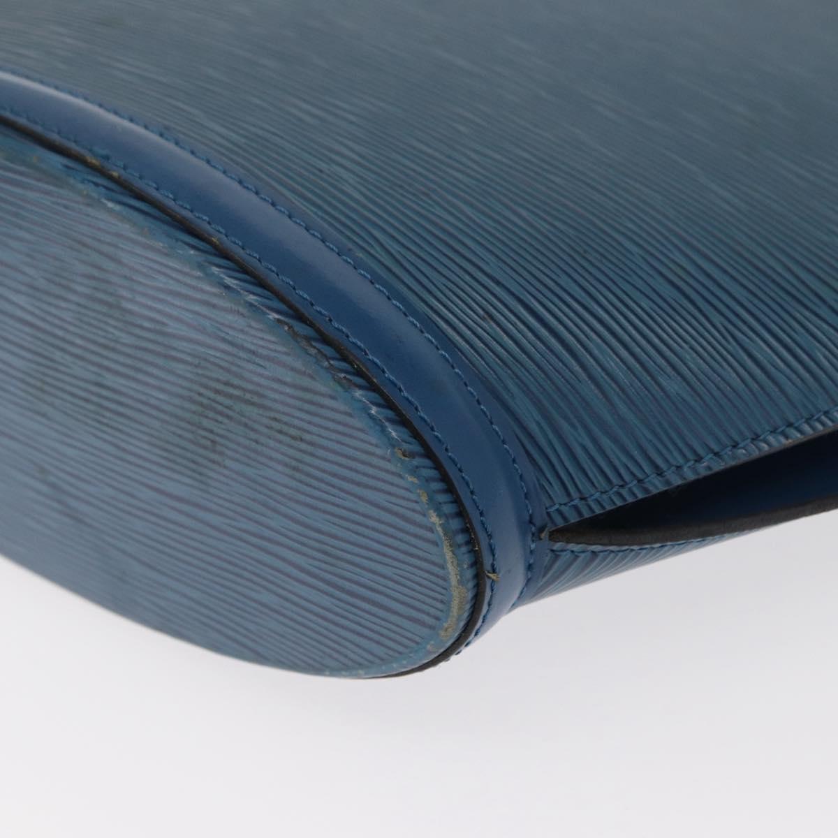 LOUIS VUITTON Epi Saint Jacques Poignees Long Bag Blue M52265 LV Auth BA8582